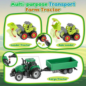 Paico Kids Farm Sensory Bin, Kit Sensoriale <span class=keywords><strong>Fattoria</strong></span> con Sabbia da Gioco da 1 kg, Animali e Camion, Scatola Magica Creativa con Coperchio - Product Image 2