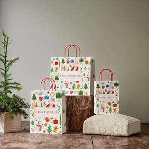 Bolsas de Regalo de Cartón Kraft Ecológicas de Alta Calidad, Papel Marrón Impreso con Logotipo de la Empresa para Uso en Embalaje y Manualidades - Product Image 2