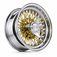 Jantes à rayons Gold Steer Wire 13x7 14-26 pouces 5x112/5x120/5x114.3/5x110/5x108 4x4