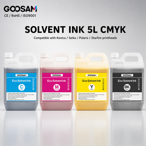 Tinta Ecológica sin Olor GOOSAM de 5L CMYK 4 Colores para Cabezal de Impresión Konica Polaris 25PL 35PL 42PL, Impresión de Papel Tapiz - Product Image 1
