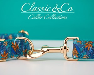 Ensemble de laisse de collier de chien personnalisé floral, boucle en métal de nom d'animal gravé sur mesure, cadeau de chiot d'anniversaire lilas, livraison gratuite - Product Image 6