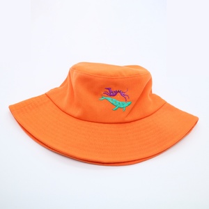 Custom Embroidery Eco Friendly Sustainable Recycled <b>Material</b> Summer Beach RPET Cotton Canvas Fisherman Reversible Bucket Hats - Product Image 4