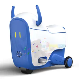 GNU malas de viagem para crianças, scooter infantil com rodas, malas de mão com rodas para meninos e meninas