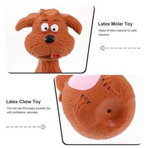 Juguetes de Látex para Perros, Lindos Juguetes Interactivos con Sonido para Masticar, Juguetes con Sonido para la Salud Dental de Cachorros, para Masticar y Limpiar los Dientes, Suministros para Mascotas - Product Image 3
