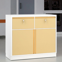 Gabinete Farmacéutico Móvil de Acero Inoxidable con Doble Cajón, Monitor de Temperatura, Divisiones Transparentes, Dispensador de Medicamentos para Clínica