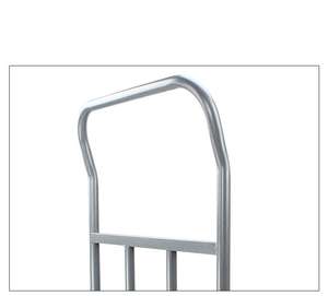 सुपरमार्केट उपयोग के लिए चार पहिया स्टेनलेस स्टील शॉपिंग कार्ट 200 किलोग्राम भार क्षमता औद्योगिक भंडारण ट्रॉली - Product Image 5