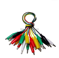 1 Juego / 10 Unidades, Cable de Prueba DIY de Doble Extremo para Placa de Desarrollo, Cables de Mantenimiento de 46cm con Pinza de Cocodrilo y Cable, ¡Venta Caliente!