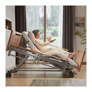 Camas Eléctricas Sanatorias con Rodillos Silenciosos Tecforcare OEM y ODM, Camas Médicas con Respaldo para Cuidado en el Hogar - Product Image 1