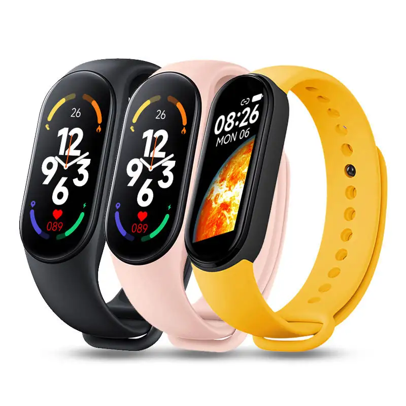 M7 female fitness smart bracelet pedometer touch screen tracking bracelet pk i7 pro max smart watch sold at low price
