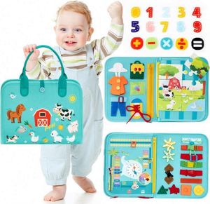 Tablero de Actividades de Fieltro para Niños Pequeños, Actividades Educativas Tempranas para Preescolares con Actividades de Vida Cotidiana - Product Image 2