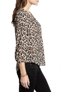 Camisa holgada con estampado <span class=keywords><strong>de</strong></span> leopardo y <span class=keywords><strong>manga</strong></span> <span class=keywords><strong>larga</strong></span> con cuello <span class=keywords><strong>de</strong></span> pico <span class=keywords><strong>para</strong></span> mujer, <span class=keywords><strong>blusas</strong></span> informales personalizadas <span class=keywords><strong>de</strong></span> alta calidad <span class=keywords><strong>para</strong></span> mujer - Product Image 2