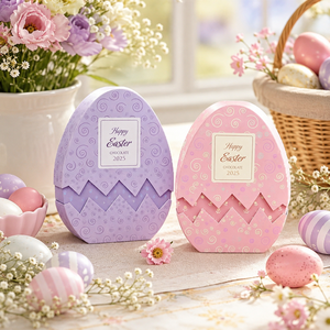 Boîte cadeau en papier en forme d'œuf pour Pâques, pour chocolats, bonbons, chasse aux œufs, emballage <span class=keywords><strong>de</strong></span> cadeau pour le festival - Product Image 5