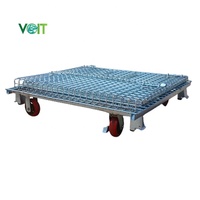 Conteneur en treillis métallique pliable en acier doux Q235 personnalisé et empilable