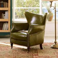 Fauteuil en cuir véritable de style américain, dossier haut mobile, pour salon, bureau, hôtel, club, café, une place, fauteuil décontracté en cuir Tiger
