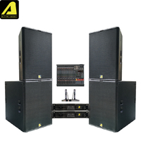 Système de sonorisation actif ACTPRO Audio T24N+B30, enceinte colonne à large bande double 12 pouces, caisson de basses double 15 pouces