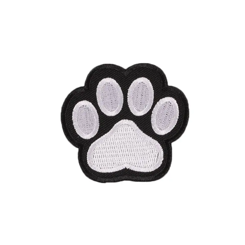 Besi pada patch Paw Print kucing anjing DIY bordir Patch kucing anjing Pet tapak lencana untuk lencana untuk pakaian gaun