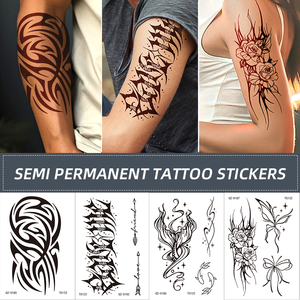 Autocollants de <span class=keywords><strong>tatouage</strong></span> de <span class=keywords><strong>bras</strong></span> pour hommes chauds tatouages temporaires réalistes d'avant-<span class=keywords><strong>bras</strong></span> imperméables semi-permanents - Product Image 3