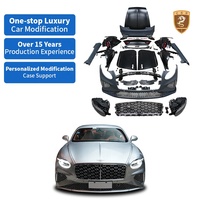 Kit de carrosserie de conversion Nouveau Style 2025 pour Bentley Continental GT Coupé 2004-2019 : Pare-chocs avant, Calandre, Phares, Jupes latérales, Capot