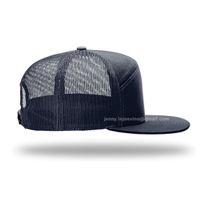 Casquette de camionneur à 7 panneaux de qualité supérieure en gros, visière plate, polyester et coton, réglable, snapback, logo personnalisé, casquette camouflage, sport, gorras - Product Image 3