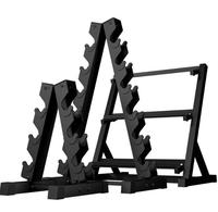 Équipement de gym Trois couches Haltères Rack