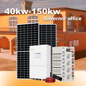 Sistema Solare On-Off Grid da 50KW, Sistema Fotovoltaico da 50KW 100KW, Kit Impianto Solare Ibrido Intelligente da 50000 Watt - Product Image 1