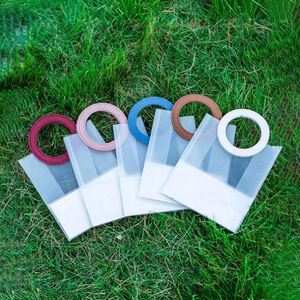 Bolsas de Regalo de PVC Transparente con Asas, Bolsas de Plástico Reutilizables para Fiestas, Bolsas Transparentes para Regalos de Boda - Product Image 1