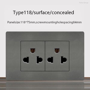 Enchufe de Pared Tipo 118 para Tailandia/Estados Unidos/Universal USB/Tipo-C con Interruptor de Luz, Estándar Americano - Product Image 5
