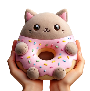 Lindo Peluche <span class=keywords><strong>de</strong></span> Conejo, Gato, Cerdo y Donut, Juguete <span class=keywords><strong>de</strong></span> Peluche, Peluche Personalizado, <span class=keywords><strong>Almohada</strong></span> <span class=keywords><strong>de</strong></span> Peluche - Product Image 2