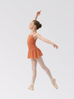 Justaucorps de danse pour filles avec jupe en tulle intégrée, tenue de danse pour enfants pour les cours de ballet