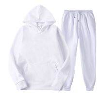 Ensemble deux pièces d'hiver avec logo personnalisé, jogging, haut de sport et sweat-shirt à capuche oversize, pantalon en coton 100%