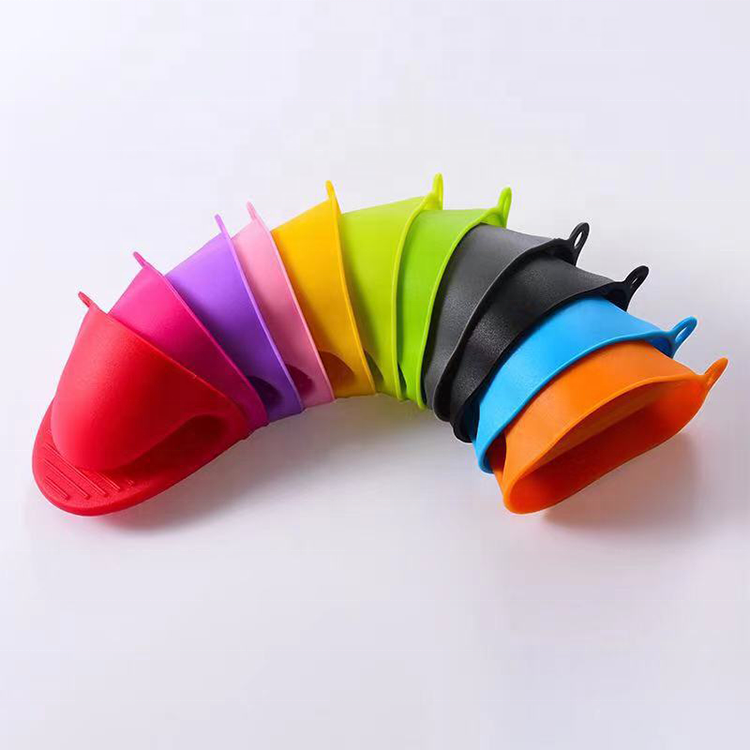 Кухонные термостойкие цветные силиконовые варежки для духовки пищевого класса