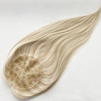 Arrivées fraîches cheveux vierges européens respirant maille intégration système de cheveux Topper cheveux toupet pour les femmes blanches