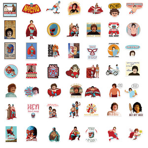 สติกเกอร์ลายกราฟฟิตี้จากภาพยนตร์คลาสสิก นาโช ลิเบร 50 ชิ้น สำหรับตกแต่งโทรศัพท์ แล็ปท็อป ไวนิล สติกเกอร์ตลกๆ จากภาพยนตร์เม็กซิกัน - Product Image 3