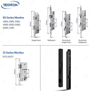 टेडिटन बुद्धिमान फेस स्मार्ट लॉक स्लाइडिंग दरवाजे के लिए ब्रांडेड फिंगरप्रिंट स्लाइडिंग स्मार्ट मुख्य दरवाजा लॉक - Product Image 2