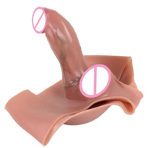 Consolador con correa de silicona de primera calidad para hombres Consolador hueco para extensión de pene - Product Image 3