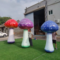 Mini champignon gonflable de décoration de scène avec Led