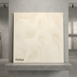 Modernas Baldosas de Porcelana Beige Marfil Nano Pulidas con Sal Soluble, 60x60cm, Acabado Brillante Vitrificado para Interiores - Product Image 5