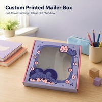 Boîte Cadeau Transparente Personnalisable pour Papeterie, Fournitures Scolaires, Jouets pour Enfants, Cadeaux Ludiques, Boîte d'Expédition – Vente en Gros Direct Usine