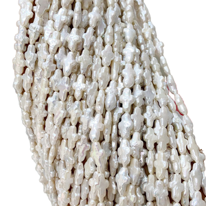 Perles d'eau douce <span class=keywords><strong>en</strong></span> vrac de 38 <span class=keywords><strong>cm</strong></span>, 9,5 x 14 <span class=keywords><strong>mm</strong></span>, perles baroques croisées naturelles, collier de perles d'eau douce <span class=keywords><strong>en</strong></span> fil - Product Image 4