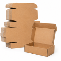 Caja de Cartón Corrugado Personalizada, Cajas de Envío de Cartón Kraft, Caja de Embalaje Plegable con Logotipo