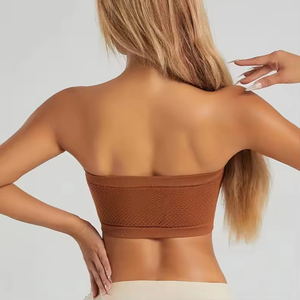 Soutien-gorge de beauté féminin sans bretelles, sans armatures, respirant, beau soutien-gorge à crochet avant pour <span class=keywords><strong>femmes</strong></span>, sans couture - Product Image 4