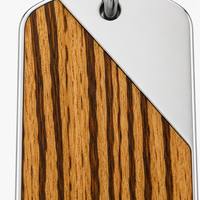 Collier avec pendentif en acier inoxydable 316L et bois naturel, types de bois personnalisables, bijoux unisexes, OEM