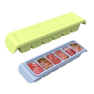 Cubes parfaits de récipient de stockage d'aliments de plateau de congélateur de silicone pour les purées faites <span class=keywords><strong>maison</strong></span> de fruit de légume de nourriture de bébé et de lait maternel - Product Image 4