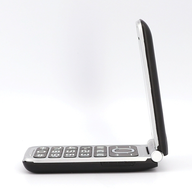 L2401 Factory Price One Button Help Large Font Big Battery Fm Radio Flip Senior Mobile Phone