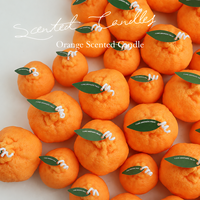 Bougie parfumée délicate en cire de soja, forme créative de fruit simulé (Dekopon), parfum personnalisable, idéale pour un cadeau de fêtes