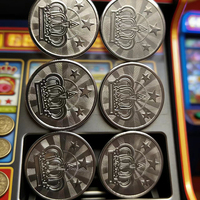 Jetons de jeu, pièces de monnaie en métal, pièces en acier inoxydable, jetons utilisés dans les jeux vidéo d'intérieur