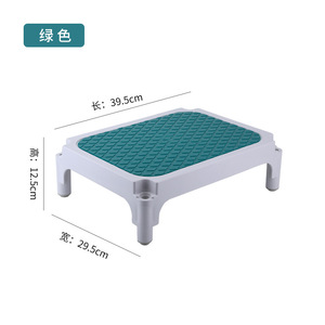 Stainless steel footstool for hospital operating rooms, stackable <b>step</b> footstool, thickened, non-slip, double-layered mat - Product Image 3