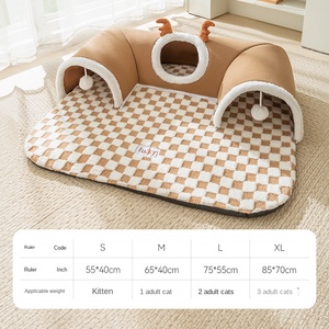 Cama de Lujo 2 en 1 para Mascotas, Túnel y Casa para Gatos, Refugio para Perros y Gatos, Túnel para Perros, Alfombra de Otoño Invierno, Cama Cueva para Gatos - Product Image 6