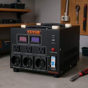 Transformador Convertidor de Voltaje 5000W 110V 220V Doble Salida para Uso en Electrodomésticos - Product Image 2