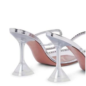 Chaussures pour femmes 2025 Nouvelle mode Sapato Transparente Pumps Chaussures à talons en PU PVC pour femmes sexy - Product Image 4